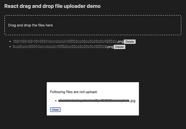 file upload error hint