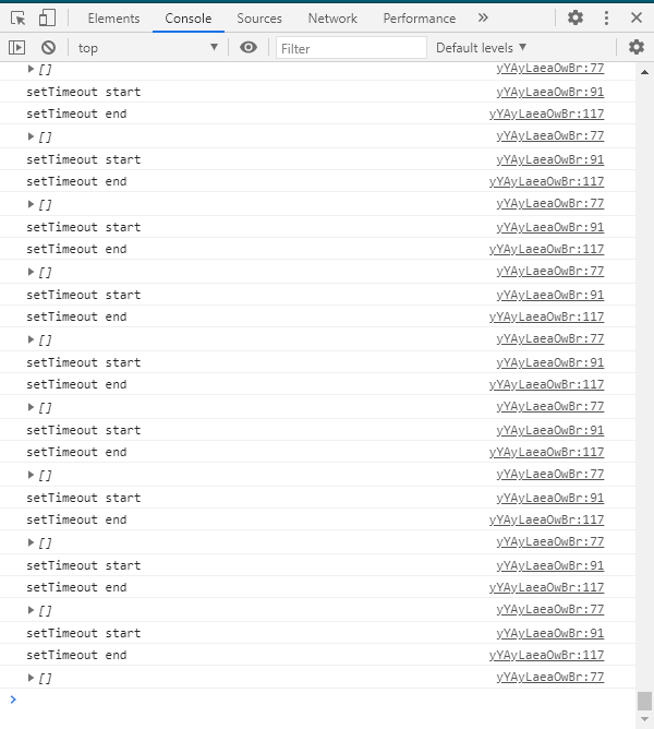 因為stack裡面的任務沒有清空，callback queue裡面的task永遠不會被執行