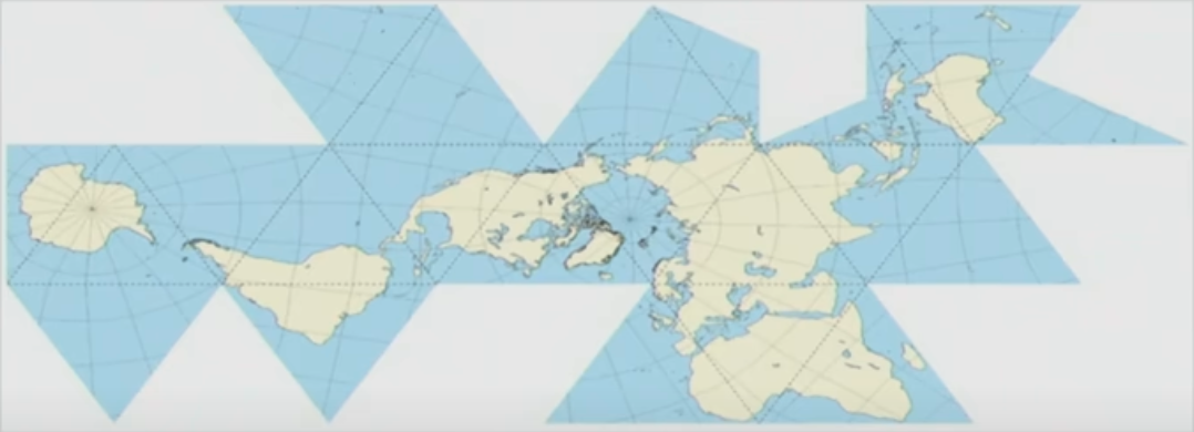 world map Mollweide projection