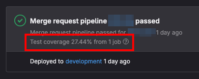 GitLab show test coverage